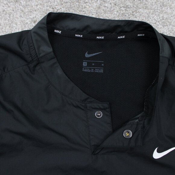 Nike Softball Wind Jacket Womens Medium Black Lightweight S/S Pullover Shacket - Picture 9 of 15